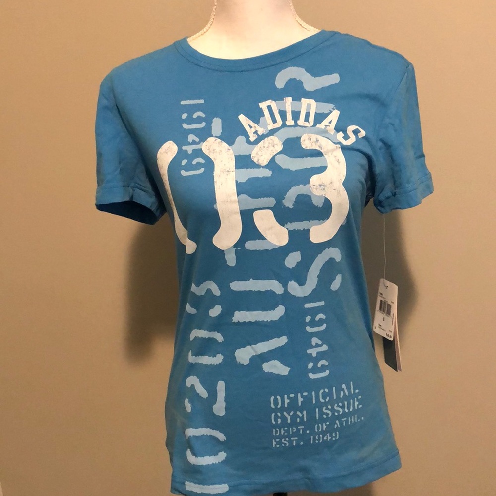 Blue Adidas shorts sleeve